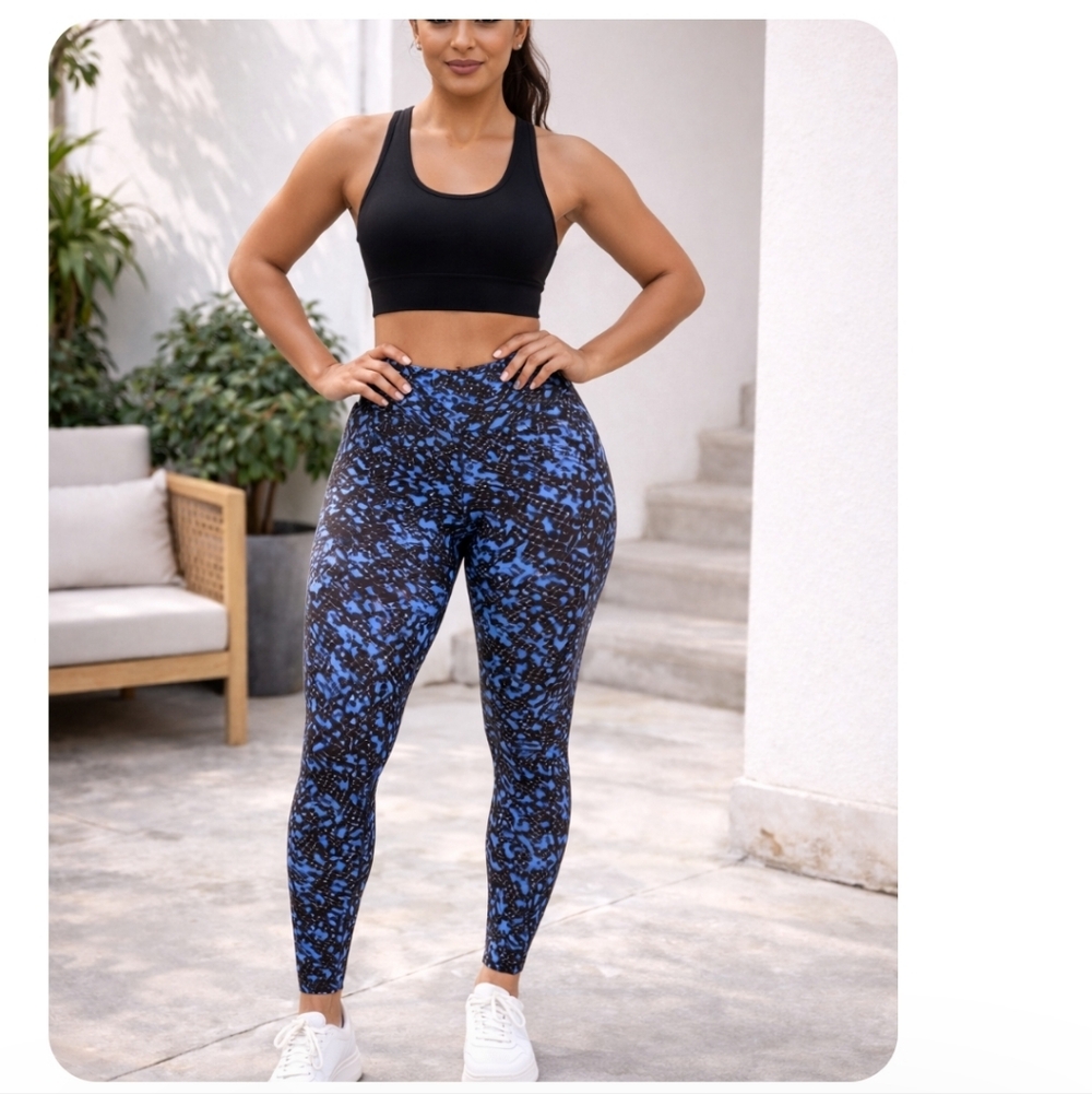 2X 20W/22W Leggings Snake Print High Rise Ankle New
